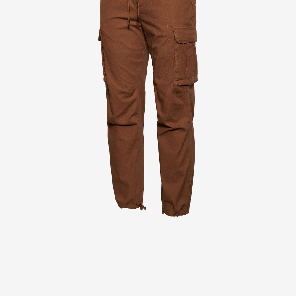 Men's Brown Cargo Jogger Pants